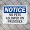 Signmission No Pets Allowed On Premises, 24 in W x Rectangle, Plastic OS-2PACK-NS-P-1824-L-14743 - alternate 8